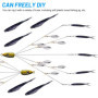 Blueshyhall Leurre de Pêche, 5 Bras Alabama Rig appât de pêche, Umbrella Rig, Alabama Rig Leurres de Pêche Perche Bass, Appât Ar