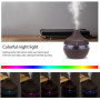 300 ML Humidificateur d'Air Ultrasonique Deep Wood Grain Huile Essentielle Cool Air Mist Aroma Diffuseur Coloré LED Night Light 