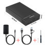 Tccmebius Boîtier de Disque 3,5 Dur Externe USB 3.0 Station d'accueil pour 2,5 3,5 Pouces SATA HDD/SSD Jusqu'à 22TB, avec Alimen
