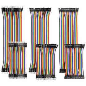 YXPCARS 240pcs Jumper Wires Kit Fils Cavaliers 10cm et 20cm Mâle à Femelle, Mâle à Mâle, Femelle à Femelle sans Soudure Breadboa
