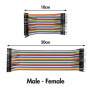 YXPCARS 240pcs Jumper Wires Kit Fils Cavaliers 10cm et 20cm Mâle à Femelle, Mâle à Mâle, Femelle à Femelle sans Soudure Breadboa