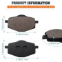 Cyleto Plaquettes de frein avant pour Yamaha 125 DT125 1986 1987 DT125 2005 2006 2007 YBR125 2005 2006