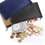 Sac Facture Fermeture Éclair 3 Pièces A5 Pochette zippée PU Faux Cuir Petit Rangement Zippé Facture Pochette Porte Monnaie Sac à