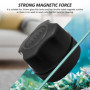 DAZZLUXE 1 brosse de nettoyage noire pour aquarium, mini brosse de nettoyage d'aquarium, brosse magnétique de nettoyage d'aquari