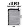 DAZZLUXE Lot de 12 sacs filtrants en éponge pour aquarium - Filtre à charbon actif en maille filet - Filtre à fermeture éclair -