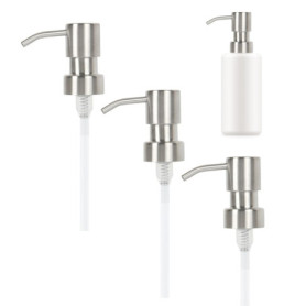 Pompe à lotion filetée en 3 pièces, distributeur de savon avec pompe, pompe à savon, pompe de rechange pour distributeur de savo