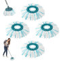 Sprifityy 4 Pièces pour Leifheit Têtes de Rechange Clean Twist Disc Mop Micro Kit, Tête de Rechange pour vadrouille réutilisable
