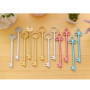 TheStriven 24 pièces Stylos gel Créatifs en Forme de Clé Stylo en Forme de Clé de Dessin Animé Stylos à Bille en Forme de Clé St
