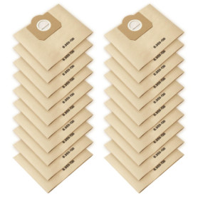 20 sacs d'aspirateur, compatibles avec WD3 1629 MV3 A2201/2204/2554/2604 pour kärcher 6.959-130.0 Sacs de dépoussiérage pour asp