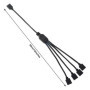 YieJoya Câble répartiteur RVB 5 V 3 broches 1 à 4 broches - Prolongez et connectez vos bandes LED RVB et ventilateurs