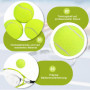 arrderly Lot de 3 balles de tennis pour enfants, balles de tennis, sports, entraînement, tennis, chien, convient pour les cours 