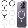 Lot de 6 anneaux d'adaptateur magnétique sans fil - Kit de conversion magnétique pour téléphone portable - Compatible avec iPhon
