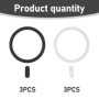 Lot de 6 anneaux d'adaptateur magnétique sans fil - Kit de conversion magnétique pour téléphone portable - Compatible avec iPhon