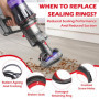 Bague D'étanchéité Fixe pour Dyson V11 aspirateur rechange Accessoires, Joint Détanchéité pour V11 Aspirateur, avec Tournevis, p