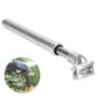 Tige de Selle de Vélo, Tube de Selle d'Amortisseur 27.2mm 31.6mm à Pression Hydraulique Tige Fixe de Selle de Vélo(27.2mm-Silver