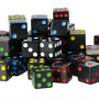 YOUSHARES 50PC D6 Dés Carré en Noir - Dés Standards 16mm à 6 Faces avec Sac de Transport pour Jeux de Tenzi, Yahtzee, DND MTG RP