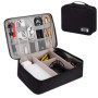 QIMEI-SHOP Sac Organisateur pour Câbles Grand Electroniques Portable Pochette Rangement Imperméable pour Clé USB Disque Dûr Cart