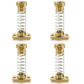 GZLCEU Lot de 4 écrous anti-retour T8 en laiton pour imprimante 3D Ender CR Tornado CNC Axe Z 8 mm Tige filetée Acme