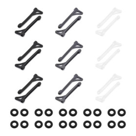 9 Paires De Couvre-Jambes De Lunettes Et 10 Paires De Housses Rondes Antidérapantes, Housses Antidérapantes Pour Lunettes, Suppo