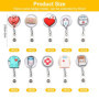 Fermoirs De Badge D’Infirmière 10Pcs, Porte-Badge D’Infirmière, Bobine De Badge D’Infirmière Rétractable, Porte-Badge À Motif Cr