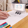 YSJCHEBS 1 Ensemble De Planche À Dessin Réfléchissante Optique Portable, Planche À Dessin Optique, Projecteur De Dessin, Project