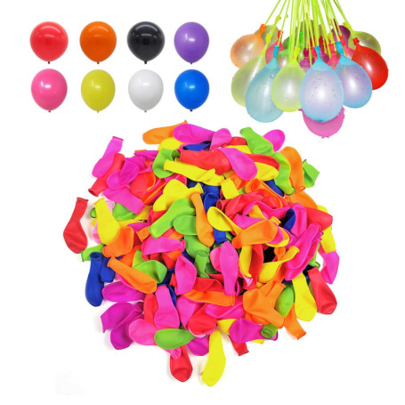 EHDWXVZM 500 Ballons Colorés, Mini Ballons en Latex, Ballons Remplis d'eau, Jouets De Plage, Fournitures De Fête.