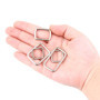 Swpeet 100 Pcs anneau Rectangle métallique assorti, ceinture ceinture boucle pour sacs de ceinture accessoires DIY - 13mm / 15mm