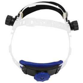 Casque de soudage avec bandeau intégré absorbant la transpiration réglable (blanc)