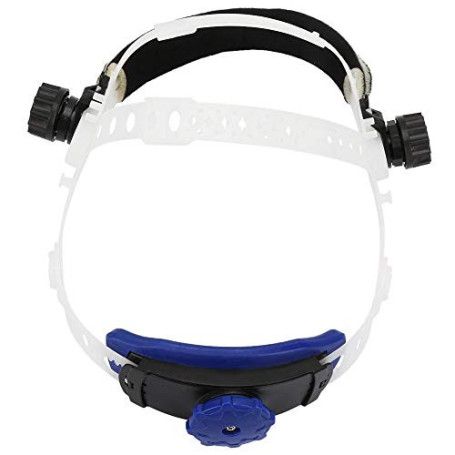 Casque de soudage avec bandeau intégré absorbant la transpiration réglable (blanc)