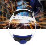 Casque de soudage avec bandeau intégré absorbant la transpiration réglable (blanc)