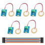 Youmile Lot de 5 capteurs de vibration piézoélectriques en céramique Module piézo 3,3 V/5 V Contrôleur analogique Composants éle