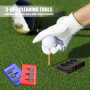 TRKETK Lot de 4 brosses de nettoyage pour club de golf, taille de poche, brosse de nettoyage multi-usages, kit de nettoyage 3 en