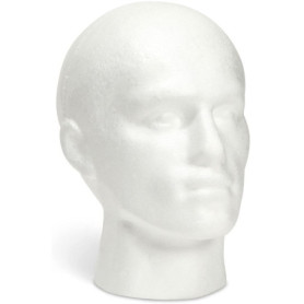 Tête de perruque - Tête de modèle masculin - Pour ranger ou afficher des perruques, des chapeaux, des masques, des lunettes de s