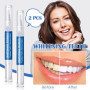 2 Pièces Stylo de blanchiment des dents, Stylo de blanchiment des dents blanc, Nettoyer la Saleté Dentaire élimine Les Taches & 