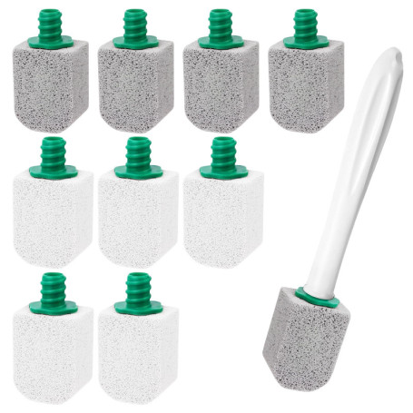 Vaskula 10 Pièces Pierre Ponce Wc Réutilisable Pierre Ponce Wc Avec Poignées élimine Les Taches et le Tartre Pour Les Carreaux d