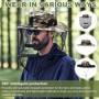 Zuxbolf 2PCS Chapeau Anti-Moustique Protection Visage pour Pêcheur et Chasseur, Chapeau Apiculteur Été Plein Air, Moustique Tête