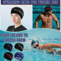 Zuxbolf 4PCS Bonnet de Bain Piscine Natation pour Adulte Bonnet de Natation Femme et Homme Bonnet de Bain Tissu Polyester Souple
