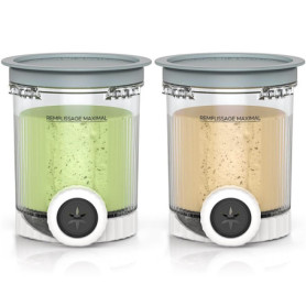 Lot de 2 bacs à glace Creami Deluxe pour sorbetière Ninja Creami NC700 et NC701 Series - Sans BPA - Passe au lave-vaisselle