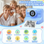 Subtail Appareil Photo Instantané Enfant - 2.4 Écran Appareil Photo Numérique Enfant avec Mode Selfie et Carte 32GB et Papier d'