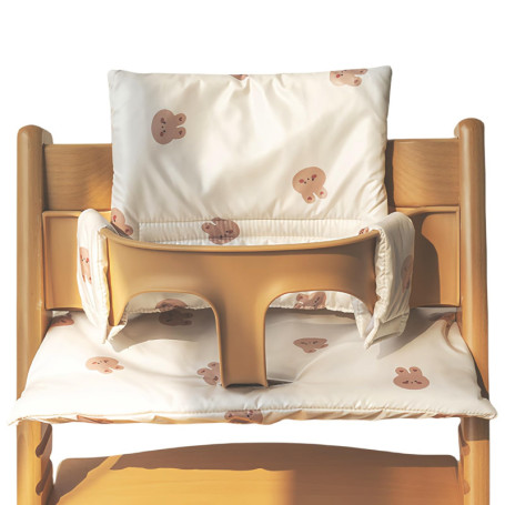 WANDGU Coussin Chaise Haute Bebe: Coussin pour Chaise Haute Tripp Trapp Stokke avec un Joli Motif pour un Nettoyage Facile Détac