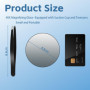 40x Miroir Grossissant Avec Ventouse Miroir Grossissant de Voyage Miroir Grossissant de Poche Miroir Cosmétique Avec Grossisseme