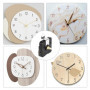 2 Pièces Mecanisme Horloge Murale, Mouvement d'Horloge Quartz, Silencieux Mécanisme Horloge Pile, avec 5 Paires différentes Horl