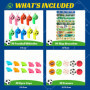 YAMAIDUO 120 Pièces Kit Football Pinata Anniversaire Garçon, Decoration Anniversaire Foot Sachet Anniversaire Enfant pour Pinata