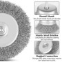 CIOXSOIO 12 Pièces Brosse Metallique pour Perceuse, 6mm Brosse Métallique Perceuse avec Tige Hexagonale, pour Bois et Métal Anti