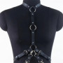 Ensemble de harnais de poitrine en cuir PU pour femmes, Lingerie Punk, vintage, gothique, bretelles de taille, vêtements, ceintu