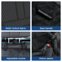 Sporgo Couverture pour chien de voiture pour banquette arrière : imperméable pour chien, housse de siège de voiture, antidérapan