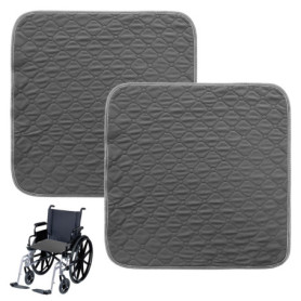 Lot de 2 coussins de chaise lavables pour incontinence : 50 x 50 cm, imperméables, tapis d'incontinence antidérapants pour faute
