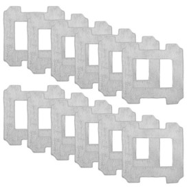Lot de 12 chiffons de rechange pour robot de nettoyage de fenêtre Ecovacs Winbot W1 / W1 Pro / W2 / W2 Omni - Tampon de nettoyag