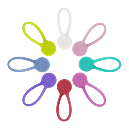 Clips de Câble Magnétique Réutilisables Silicone Attaches de Câble Réglables Câble Organisateur Idéaux pour la Gestion des Câble