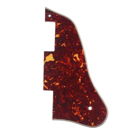 Alnicov Pickguard pour guitare Gibson ES-335, style court (3 plis, rouge tortue)